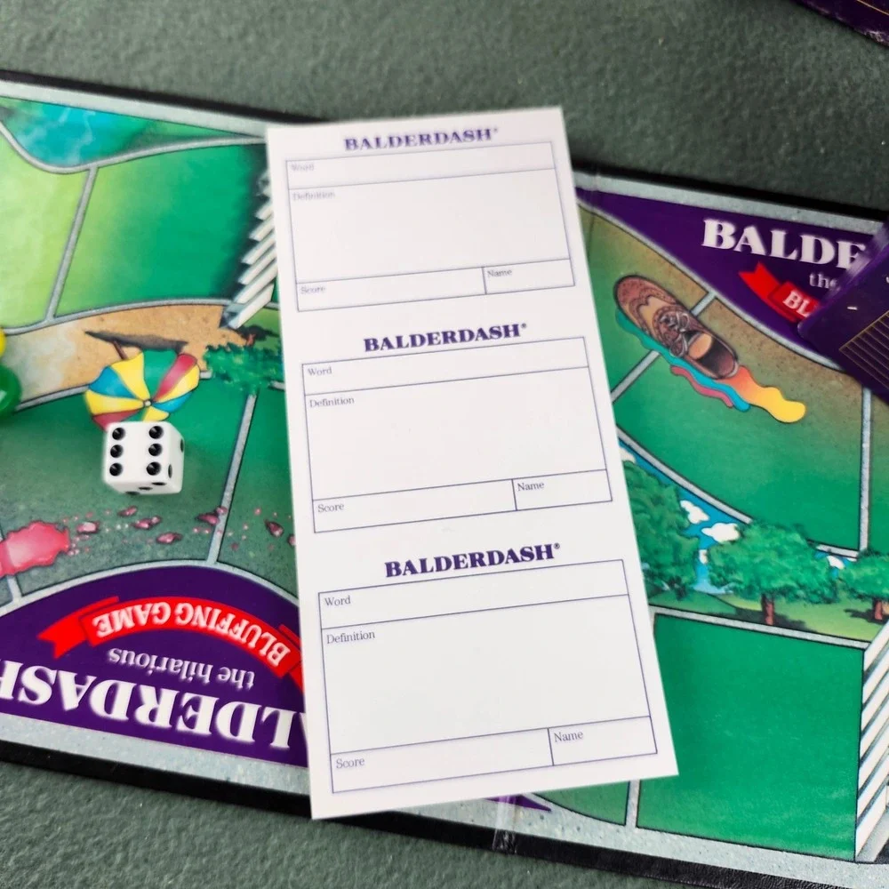 Balderdash Board Game  - 1984 - The Hilarious Bluffing Game - Complete